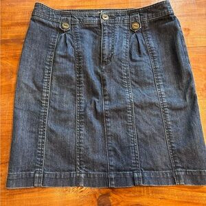 NWOT Anthropologie Pilcro & the Letterpress No.29 Dark Blue Denim Pencil Skirt